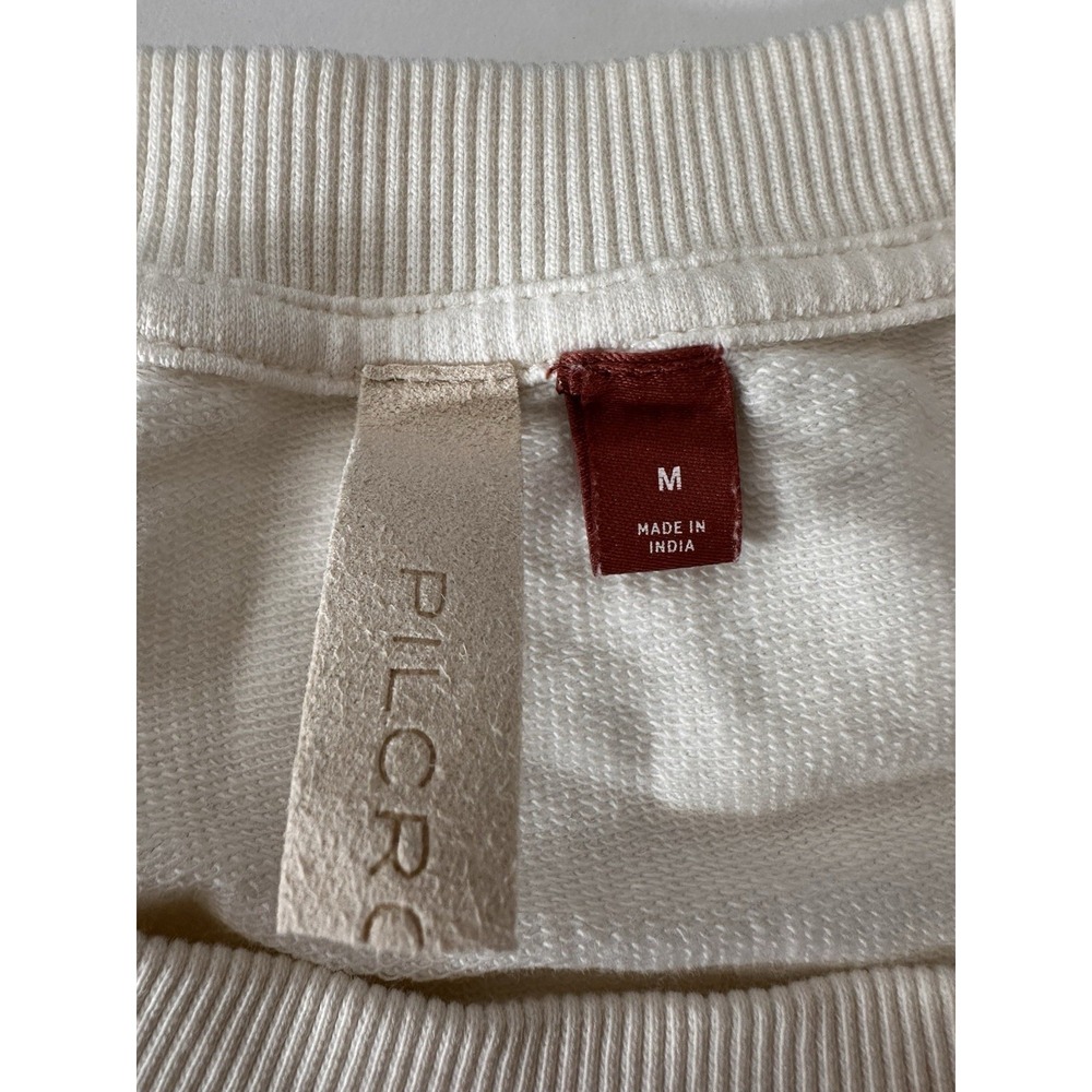 Pilcro By Anthropologie Top Women's Medium eyelet Embroidery Long Sleeve - Picture 4 of 9